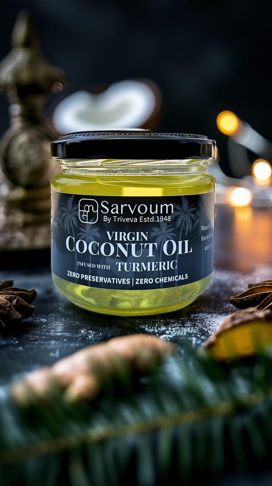 Virgin Coconut Oil Infused With Turmeric - 300 ml